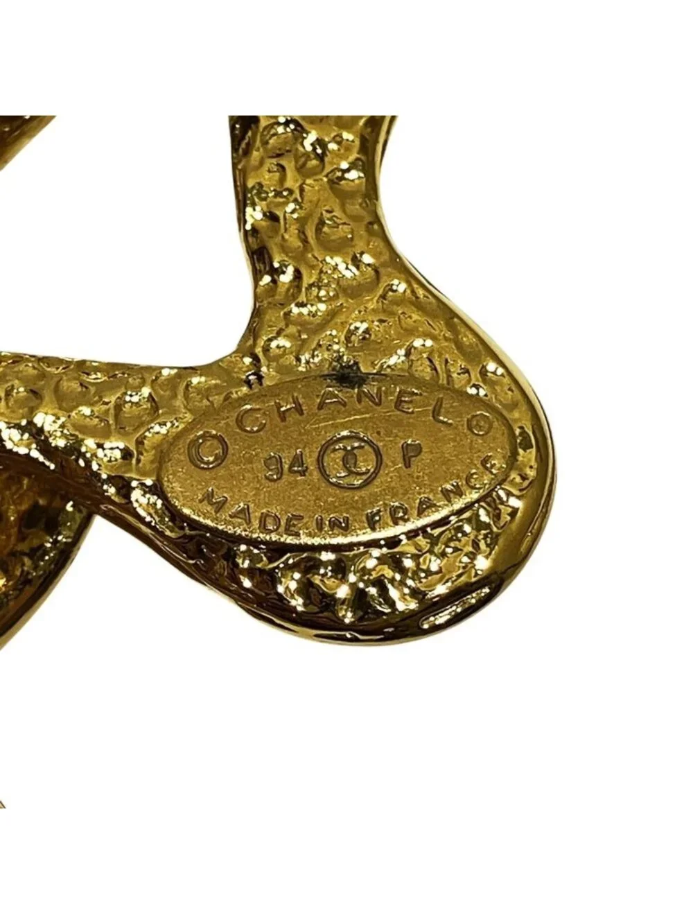 Chanel CC Logo Brooch Alloy
